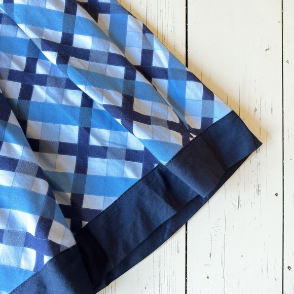 Tommy Hilfiger Blue Plaid Crisscross Flare Skirt Y2K Preppy | Medium - Picture 4 of 16